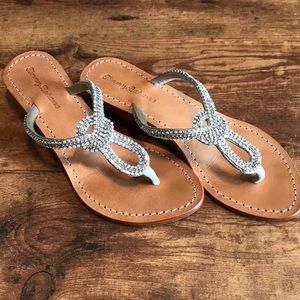 Tommy Bahama sparkly wedge sandals